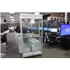 Image 2 : 6' TALL ILLUMINATED GLASS DISPLAY CASE
