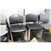 Image 2 : BLACK HEAVY DUTY PLASTIC STACKING CHAIR