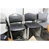 Image 2 : BLACK HEAVY DUTY PLASTIC STACKING CHAIR