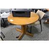 Image 1 : LOT OF 2 CHERRY CONFERENCE TABLES AND 7 STACKING CHAIRS