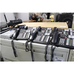 NORTEL BCM50 PHONE SYSTEM WITH 6 BLACK HANDSETS