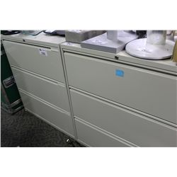 TAN 3 DRW. LATERAL FILE CABINET