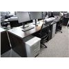 Image 2 : DARK MAHOGANY 5' COMPUTER DESK