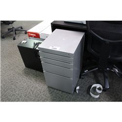 GREY MULTI DRW. ROLLING FILE PEDESTAL (S1)