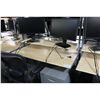 Image 3 : MAPLE ADJUSTABLE HEIGHT PROGRAMMER'S STATION WITH OVERSHELF
