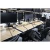 Image 2 : MAPLE ADJUSTABLE HEIGHT PROGRAMMER'S STATION WITH OVERSHELF