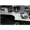 Image 1 : GREY CORNER COMPUTER DESK WITH HUTCH