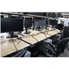 Image 2 : MAPLE ADJUSTABLE HEIGHT PROGRAMMER'S STATION WITH OVERSHELF