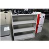 Image 2 : 4' TALL GREY  ADJUSTABLE BOOKSHELF