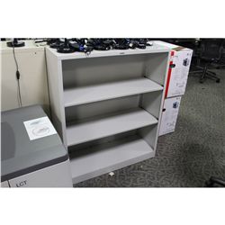 4' TALL GREY  ADJUSTABLE BOOKSHELF