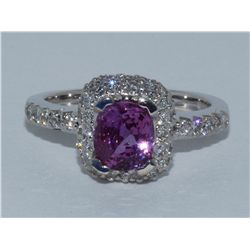 BLUE SAPPHIRE 2.64CT / YELLOW SAPPHIRE 2.35CT / KUNZITE 22.85CT, 14K W/G PENDANT 22.85GRAM / DIAMOND