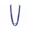 Image 1 : Tanzanite Beaded Necklace Rope 274.00ct