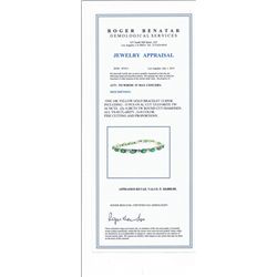 Tsavorite 10.74cttw w/ Diamond Bracelet