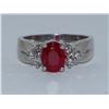 Image 1 : Ruby  1.71  ctw & Diamond Ring 14KW