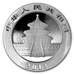 2013 1 oz Silver Chinese Panda (In Capsule)
