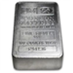 100 oz Johnson Matthey Silver Bar (Pressed) .999 Fine
