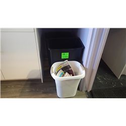 3 MISC GARBAGE PAILS