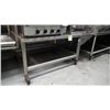 Image 1 : 53.5" X 34" STAINLESS STEEL TABLE ON WHEELS