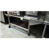 Image 2 : 53.5" X 34" STAINLESS STEEL TABLE ON WHEELS