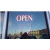 Image 1 : PROGRAMABLE LIGHTED OPEN SIGN WITH DAYS OPEN AND HOURS CAPEABILITY