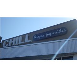 CHILL FROZEN YOGURT BAR EXTERIOR SIGN