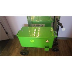 GREEN RETRO COOLER ON WHEELS