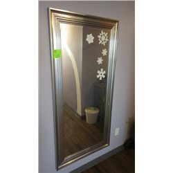 APPROX 31" X 65" METAL FRAMED MIRROR