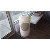 Image 1 : WHITE RETRO GARBAGE PAIL