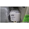 Image 7 : 3 UNUSED TOILET PAPER DISPENSERS, 1 HAND TOWEL ISPENSER UNUSED