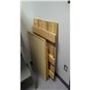 Image 10 : 2 METAL SHELVING UNITS 49" X 76", 2 TAYMOR DOOR CLOSERS, BOXES OF XMAS DECORATIONS, AND MISC DRYWALL