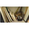 Image 1 : 2 METAL SHELVING UNITS 49" X 76", 2 TAYMOR DOOR CLOSERS, BOXES OF XMAS DECORATIONS, AND MISC DRYWALL