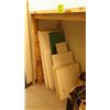 Image 3 : 2 METAL SHELVING UNITS 49" X 76", 2 TAYMOR DOOR CLOSERS, BOXES OF XMAS DECORATIONS, AND MISC DRYWALL