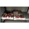 Image 9 : 2 METAL SHELVING UNITS 49" X 76", 2 TAYMOR DOOR CLOSERS, BOXES OF XMAS DECORATIONS, AND MISC DRYWALL