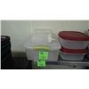 Image 2 : MISC PALASTIC WATER JUGS, PLASTIC CONTAINERS, BOTTLES, AND TRAY