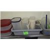 Image 4 : MISC PALASTIC WATER JUGS, PLASTIC CONTAINERS, BOTTLES, AND TRAY