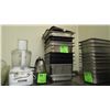Image 1 : 6 ASSORTED STAINLESS CONTAINERS AND 4 PLASTIC CONTAINERS