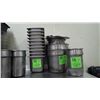 Image 2 : 10 RECTANGULAR STAINLSS POTS, FOUR SMALLER ROUND STAINLESS POTS, AND THREE LARGER ROUND STAINLESS PO