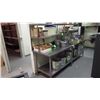 Image 1 : 103" X 30" STINLESS STEEL TABLE WITH UPPER AND LOWER SHELVING