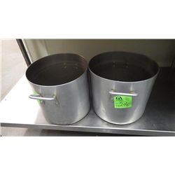 TWO LARGE STOCK POTS