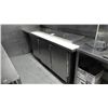 Image 1 : 85" X 29" STAINLESS STEEL 3 DOOR FRIDGE WITH STAINLESS TOP LIDS FOR TOP ACCESS