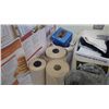 Image 6 : BOX OF APPRONS, TOWELS, PAPER TOWELS, AN MISC ITEMS