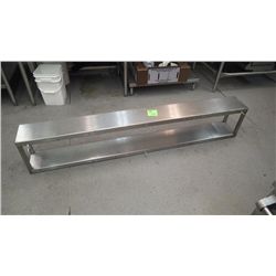 APPROX 72" X 8" X 13" STAINLESS STEEL SHELF