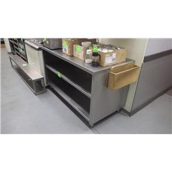 56" X 28" STAINLESS STEEL SHELVING UNIT