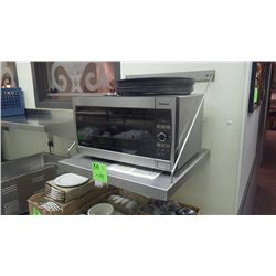 PANASONIC GENIUS INVERTER MICROWAVE WITH STAINLESS STEEL SHELF, AND 7 SEVER TRAYS