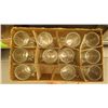 Image 4 : 11 GLASS CUPS WITH HANDLES, AND 12 GLASS CUPS WITHOUT HANDLS