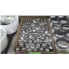 Image 2 : APPROX 30 GLASS SURGAR  DISPENSERS AND APPROX 77 SALT N PEPPER SHAKERS