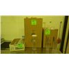 Image 1 : BOX WITH APPROX 40 UNUSED MEDIUM SIZED PLASTUC GLASSES, BOX WITHBOX WITH APPROX 12 UNUSED PLASTIC CA