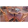 Image 1 : 1 SINGLE PEDESTAL OCTAGONAL TABLE (FOUR PERSON)