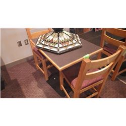 1 SINGLE PEDESTAL TABLE (TWO PERSON)