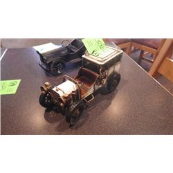 HANDCRAFTED TIN MODEL OF ANTIQUE CAR